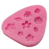 Flores Hojas Pliegue Azúcar Molde de Silicona para Pastel Herramientas para Hornear DIY West Point Hornear Cocina Molde H2409