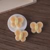 Urso de Comida e Brincadeira Simulada Pão Borboleta Bolo DIY Micro Rosquinhas Enfeites Chaveiro Pingente Acessórios de Resina