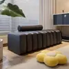 Banco longo com acolchoamento macio para trocar sapatos, adequado para uso doméstico na entrada, aos pés da cama, na área de espera da sala de estar e como um banco de tamanho múltiplo para a área de descanso