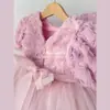 2025 Novo Vestido de Apresentação de Piano para Meninas Vestido de Daminha Casamento Menininha Vestido de Princesa Fantasia Infantil para Apresentação de Anfitriã