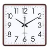 Reloj de Pared Cuadrado para Sala de Estar Silencioso Reloj Electrónico Moderno Casual de Moda Calendario Doméstico Creativo Reloj de Cuarzo