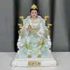 Estátuas de mármore branco das Quatro Grandes Famílias (Huhuang, Changmang, Taiye e Tainai) com enfeites de fada pintados para uso doméstico, atacado
