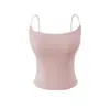 Camisola de Cuero con Tirantes Espalda Descubierta, Dulce y Sexy para Mujer, Estilo Verano 2026 con Copas, Ropa Interior, Hermoso Top de Espalda, Estilo Ins
