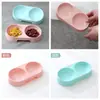 Comedero para Gatos, Comedero para Perros, Comedero para Mascotas de Doble Propósito, Doble Comedero, Dispensador Automático de Agua, Comedero para Comida de Gato, Comedero Antideslizante para Gato, para Perros y Gatos