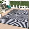 Tapete de camping ao ar livre transfronteiriço loja inteira portátil com tapete de piquenique linhas geométricas tapete espessado tapete de sala de estar resistente à sujeira