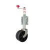 Rueda guía para patas de RV de 2000 lb, resistente, de 8 pulgadas y doble rueda, 0 kg, para remolque de yate, con tubo sin costura, 0 kg