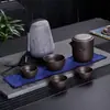 Juego de Té Portátil para Viaje Una Tetera Cuatro Tazas Tazas de Infusión Rápida Tazas de Té Zisha Para Una Persona Viaje en Coche