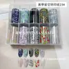 Nuevo Papel Calcomanía para Arte de Uñas Japonés Mariposas Flores Letras en Inglés Periódico Cielo Estrellado Pegatinas 10 Estilos Cada Caja Papel Impreso