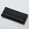 Estojo para óculos de unha única em estoque, em couro preto, bolsa para óculos portátil, caixa para armazenamento de óculos de sol, para impressão