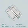 Bisagra Plana de Acero Inoxidable para Puertas y Ventanas, Micro Bisagra Silenciosa, Bisagra Plegable para Puertas de Gabinete, Mini Bisagra Plegable Engrosada