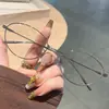 Óculos Lisos Oval Anti-Luz Azul de Alta Inteligência 2026 Óculos Lisos para Rosto Limpo Óculos para Miopia Modelo Feminino Podem Ser Equipados com Armações de Óculos para Miopia com Grau