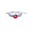 Pulseira Naruto Sharingan Unissex Trançada Acessórios Periféricos de Anime Estilo Casal Pingente Substituível