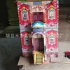 Suprimentos Funerários Daquan Gravata de Papel Sacrifício Coisas Brancas Coroa de Flores de Funeral Papelão Dobrável Construção Casa Espiritual Vila
