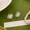Aretes Dulces con Diseño de Fuegos Artificiales para Mujer, Simples, Modernos, Brillantes, Elegantes, Creativos, Tendencia de Aretes Populares de Nicho