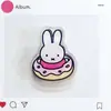 Clip de Plástico de Conejo Miffy Lindo Dibujo Animado Acrílico Chica Carpeta Miffy Nuevo Doble Cara Alta Definición Periférico de Anime