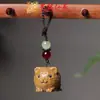 Sándalo Dorado Precioso Doce Constelaciones Cadena para Teléfono Móvil Colgante para Bolso Llavero Anillo Souvenir Souvenir