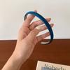 Celebridad de Internet coreana, retro, tela suave, color sólido, aro para el cabello fino, estilo Hong Kong, sello elegante para el cabello, aro para el cabello simple de color caramelo, cueva para el cabello