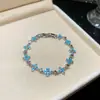 Pulsera Exquisita de Moda con Broche de Flor de Zirconia con Diseño Único, Lujo Ligero y Sensación de Alta Gama, Joyería Elegante para Manos al por Mayor