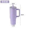 Lançamento Novo Copo Térmico de Aço Inoxidável de Grande Capacidade 40oz com Tampa de Canudo Dobrável Copo Hydrojvy com Canudo