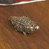 Novo Ornamento de Crocodilo de Latão Puro para Mesa de Escritório, Decoração Criativa e Fofa, Ornamento de Animal de Chá para Mesa de Centro
