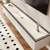 Mantel para Mesa de Gabinete de TV Estilo Francés, Aparador de Comedor de Lujo Ligero de Gama Alta, Impermeable Lavable y a Prueba de Aceite, Zapatero para Entrada, Mantel de PVC