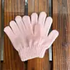 Luvas de Tricô Cor Sólida Geração Coreana para Homens e Mulheres no Outono e Inverno Quentes Forradas com Lã Elásticas Dedos Divididos Estudantes Luvas à Prova de Frio