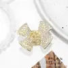 Presilha Avançada Borboleta com Strass para Prender Cabelo Exquisite para Mulheres Meio Preso Cabelo Pinça Tubarão Novo Elegante Acessórios de Pente