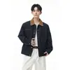 Nueva Chaqueta de Mezclilla para Hombre 2026 con Acabado de Alta Gama, Cuello de Color Contrastante, Tallas Grandes, Chaqueta de Moda para Hombre de Primavera y Otoño