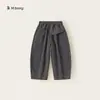 Calça Casual Simples Youbao para Meninas, Calça Lisa para Crianças Maiores, Calça Cenoura Versátil para Meninos