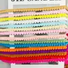 Em Estoque 1cm Feito à Mão DIY Bainha de Saia Colorida Decote Têxtil para Casa Bolsa Decoração de Roupas Acessórios Pequena Franja Borla Pom-Pom Barra de Renda