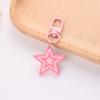 Llavero Estrella DIY Cadena para Carcasa de Teléfono Móvil Adornos Colgantes Cuerda Trenzada Colgante Funda Protectora para aripods Funda para Audífonos Colgante