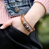 Joyería punk pulsera original de amor para estudiantes pulsera de pareja tienda de 10 yuanes suministro pulsera tejida de cuero de vaca