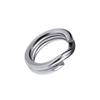 Anel duplo esmagado de aço inoxidável Luya anel pressionado conector de anel plano achatado Luya atacado anel de conexão de anel duplo
