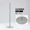 Accesorios para soporte de modelos: Placa cuadrada popular de acero inoxidable engrosada tipo espejo, base triangular con ruedas universales para exhibición de modelos