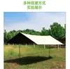 Tenda de Lona de Vinil Acampamento ao Ar Livre Proteção Solar Proteção UV Impermeável Hexagonal Octogonal Portátil Toldo Solar Toldo à Prova de Vento