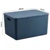 Caja de almacenamiento de plástico color Morandi caja de almacenamiento para armario ropa interior pantimedias caja de almacenamiento para snacks juguetes con tapa caja de almacenamiento