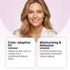 Base de maquillaje que cambia de color: suave, amigable con la piel, ligero y proporciona un acabado natural, translúcido e hidratante para el maquillaje de uso diario