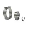 Abrazadera Elástica para Tubería de Acero Inoxidable Clip Fijo Hebilla de Tubería Clip en Forma de U Abrazadera para Tubería de Lámpara Soporte de Resorte para Tubería de Agua