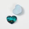 Pendientes DIY de resina con forma de corazón de durazno con ondas de agua, pintura al óleo vintage de Van Gogh, clip para el cabello, material para funda de teléfono móvil al por mayor