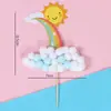 Bolo Decorativo Estrela de Assar Arco-Íris Plug-in Festa Crianças Assar Plug-in Aniversário