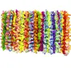 Venta al por mayor de fábrica Guirnalda hawaiana hula collar anillo para el cuello anillo para el pecho actuación fiesta Amazon generación guirnalda
