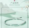 Pulseira de Casal em Porcelana Azul e Branca Estilo Mori para Homens e Mulheres Design de Nicho Corda de Mão Presente de Aniversário para Namorada