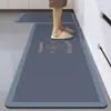 Alfombrillas de Cocina de Piso Nórdicas Simples Absorbentes de Agua y Aceite Barro de Diatomeas Alfombrillas Suaves Hogareñas Juego de Dos Piezas Alfombrillas Antideslizantes Venta al por Mayor Transfronteriza