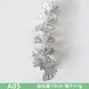 Folhas Prateadas Simuladas Acessórios de Plantas Prateados Folhas Falsas Prateadas Simuladas Acessórios para Arranjo de Flores Acessórios de Folhas de Samambaia Prateada