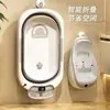 Tina de baño para bebé directamente de fábrica, con sensor de temperatura, antideslizante, plegable, adecuada tanto para sentarse como para acostarse, para recién nacidos y bebés