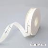 Decoração de Buquê Inglês Fita de Cetim Nervurada Off-White Fita para Bolo de Aniversário Fita para Embalagem de Caixa de Presente Fita de Serpentina