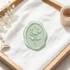 Etiquetas de cera 3D de rosa de venta caliente transfronterizas, sellos de pintura a fuego, cartas de amor, postales, invitaciones, sobres, productos de sellos terminados
