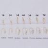 Pendientes de oro de 14 quilates con microincrustaciones de circonita de latón, accesorios para pendientes de oro que conservan el color, hechos a mano, material semiacabado para pendientes, venta al por mayor