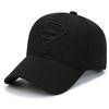 Gorra Negra Mujer Sombrero Bordado con Letra S Estilo Coreano Simple Combinable Visera Curva Gorra de Béisbol Sombrero de Moda para Hombre