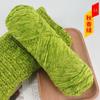 Chenille de veludo dourado médio grosso lã bola chapéu cachecol camisola boneca crochê gancho sapatos diy tecido saco de material